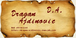 Dragan Ajdinović vizit kartica